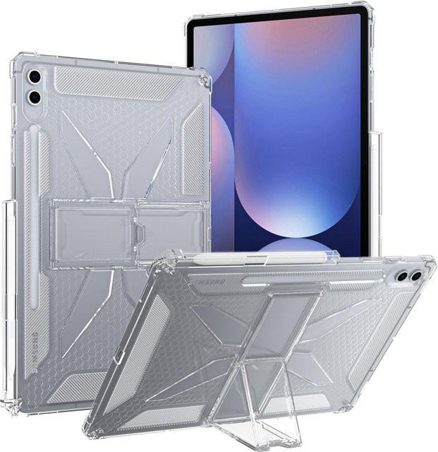 Transparente TPU Schutzhülle mit Ständer und Stifthalter für Samsung Galaxy Tab S10+ 12,4 Zoll - Bild 1