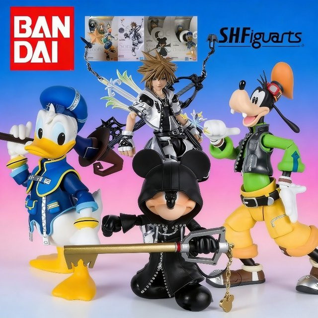 BANDAI Kingdom Hearts Sora Final Form & Donald Duck, Actionfiguren-Set - Bild 1