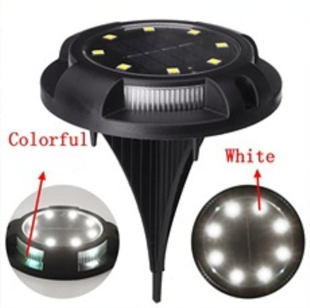 Xiao Home Solar Gartenleuchte mit 12 LED Bodenstrahlern in Schwarz und Mehrfarbig RGB - Bild 1