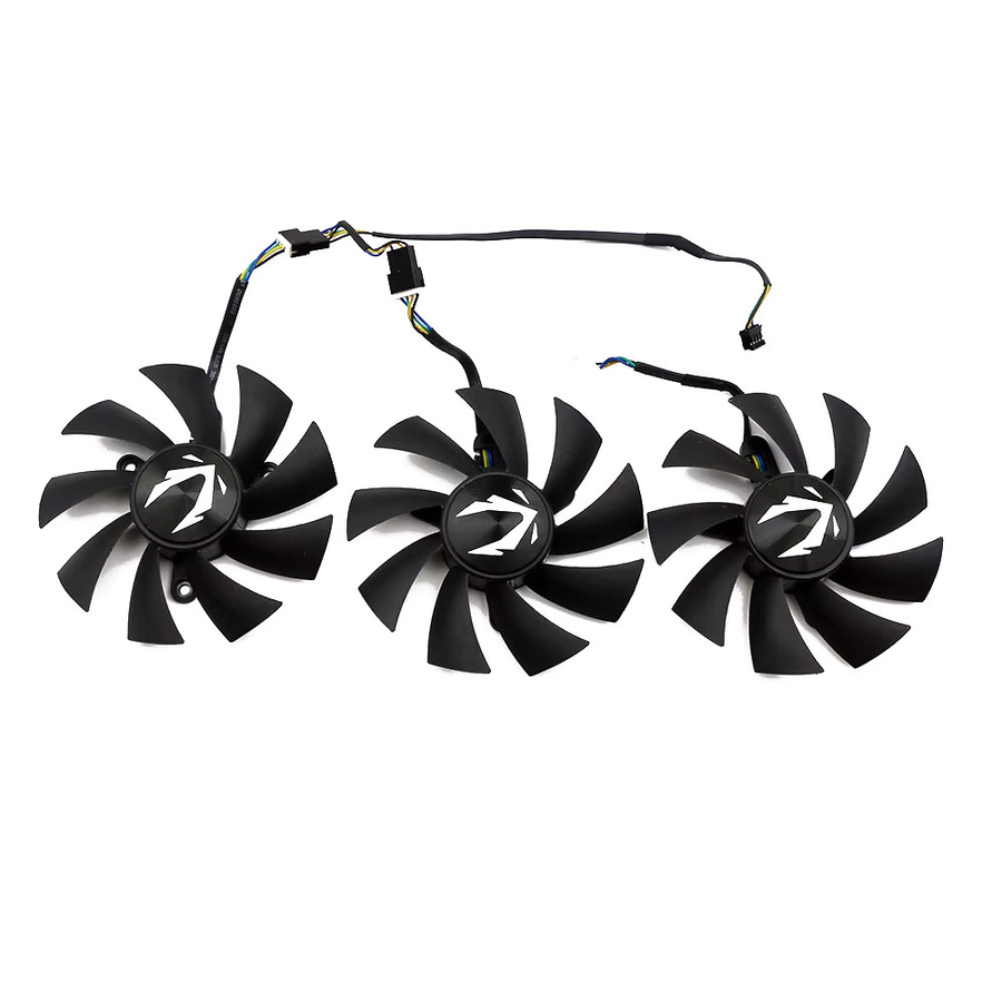 Zotac Gaming GeForce RTX 2080 2070 2080 Ti AMP Extreme GPU Lüfter, Schwarz, 87mm - Bild 2