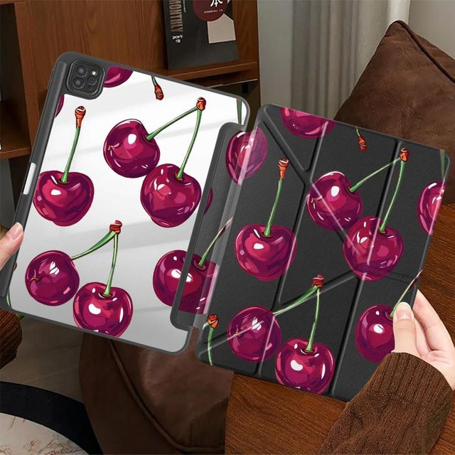 Cartoon Kirsch Tablet Hülle für Apple iPad Pro, Air und Mini in Multicolour - Bild 1