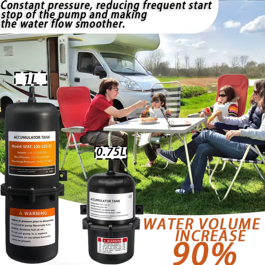 xmshxltd Miniatur-Wasserpumpen-Drucktank mit konstantem Druck, 0,75 l oder 1 l, 125 PSI/8,6 bar - Bild 5