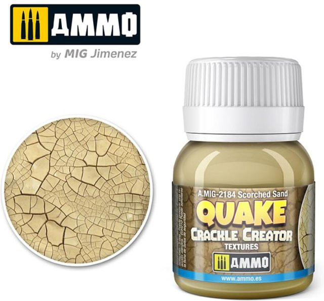 AMMO by MIG Jimenez Quake Crackle Creator Textures Scorched Sand, Braun - Bild 1