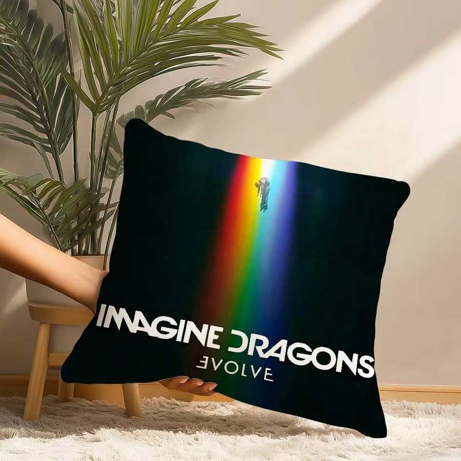 I-Imagine D-Dragons Kissenbezug aus Plüsch, quadratisch, Multicolour, B/B/B: 30 x 30 x 30 cm - Bild 3