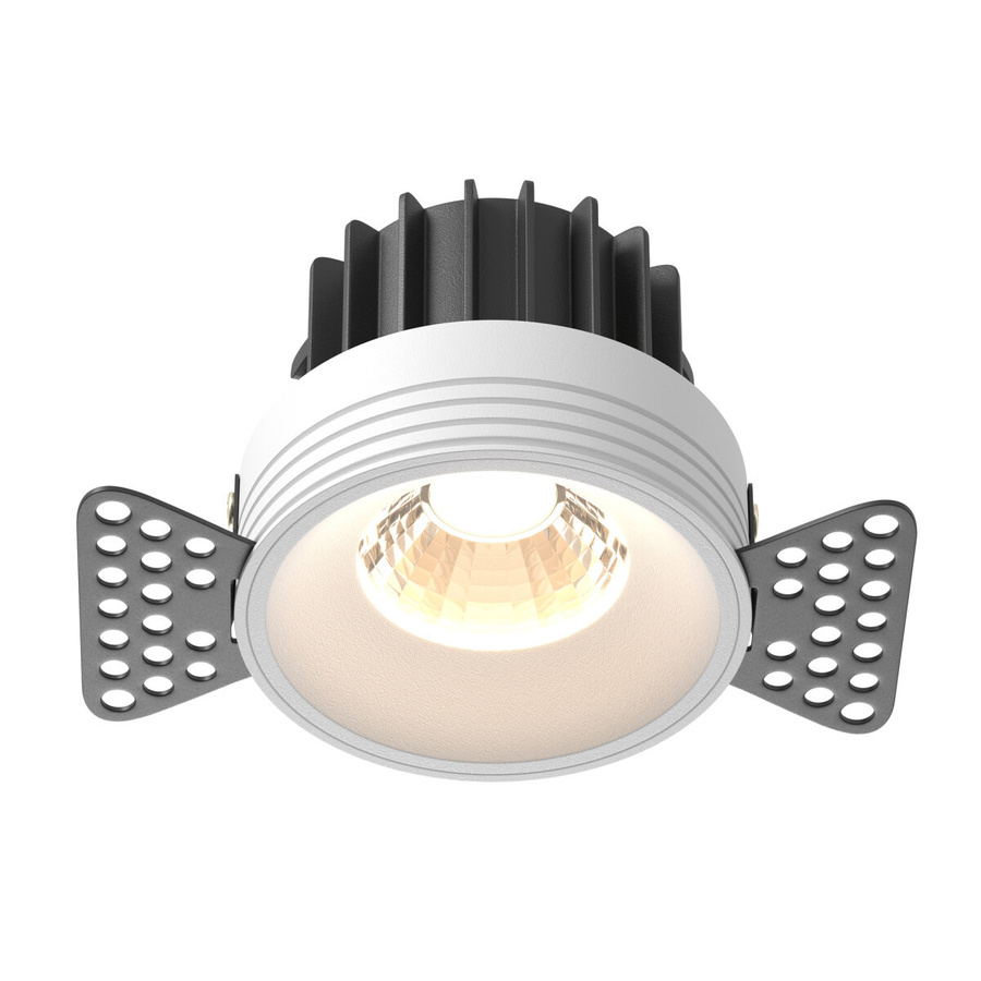 Technical Einbauleuchte Round LED aus Aluminium in Weiß DL058-12W3K-TRS-W - Bild 1
