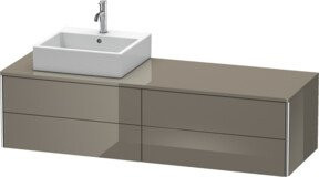 Duravit Waschtischunterschrank XSquare in Hochglanz Weiß, B/T/H: 160 x 54,8 x 40 cm - Bild 1