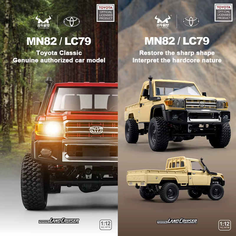 MN MODEL LC79 Retro RC Auto, 1:12, mit LED-Leuchten, ferngesteuert, ab 14 Jahren - Bild 5