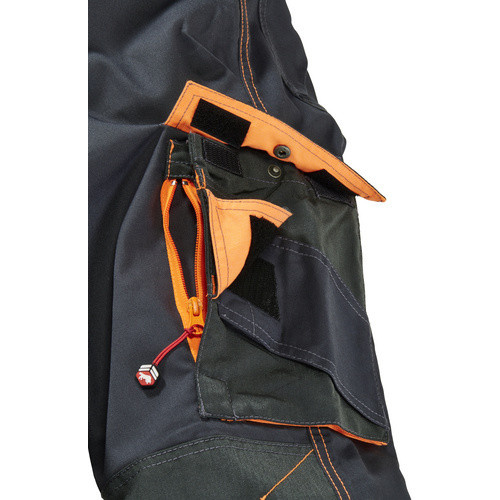 BULLSTAR Arbeitshose ULTRA in Grau mit Reflexstreifen aus Poly-Cotton und Polyester - Bild 2