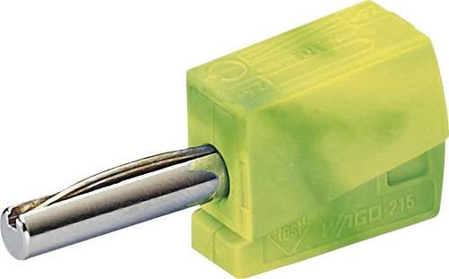 WAGO Bananenstecker gerade mit 4mm Stift Durchmesser in Grün und Gelb - Bild 1