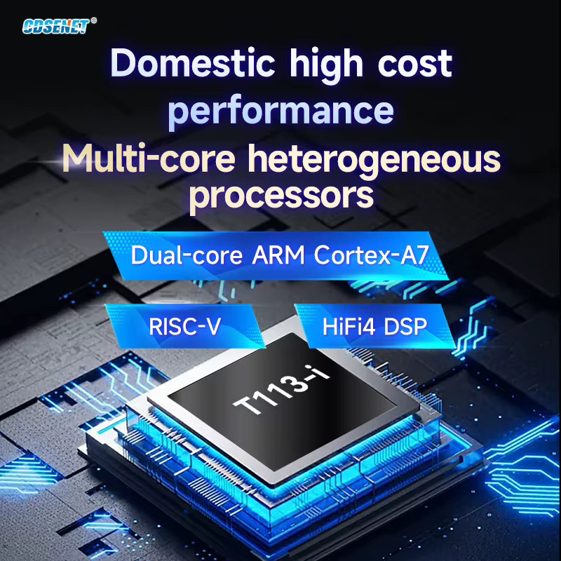 CDSENET T113-i Core Board Linux BTB 1.2G Dual-Core ARM A7 RISC-V DSP Multi-Core Heterogene Low Power Industrial Grad - Bild 5