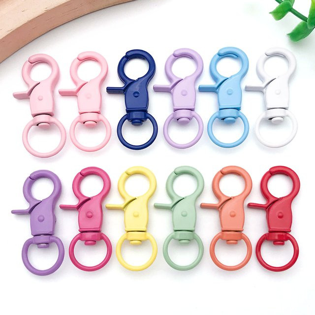 Karabinerverschlüsse aus Legierung, Metall-Federschnallen mit offenen Ringen, Unisex - Bild 1