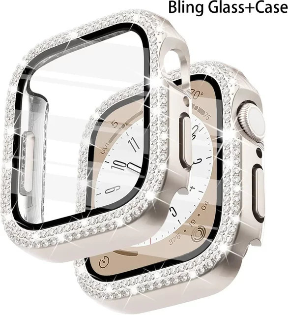 Bling Uhrenzubehör, Diamant, Edelstahl, Silber, Unisex - Bild 1