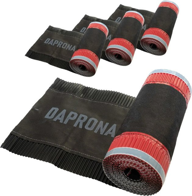 Daprona Firstband Alu zur Dachfirstabdichtung, Schwarz, 4 x 5 m, Breite: 300 mm - Bild 1