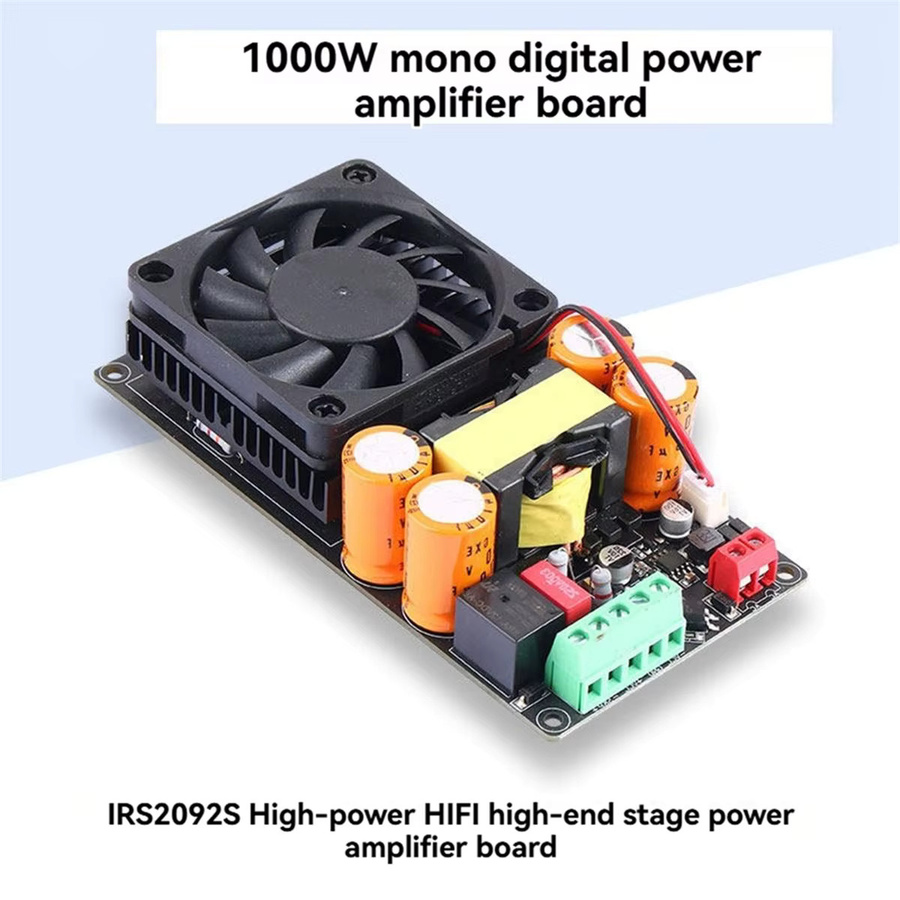 A75T 1000W Mono-Subwoofer Digital-Verstärkerplatine IRS2092S Klasse D Hochleistungs-Audio-AMP-Modul für Bühne und Heimkino - Bild 2