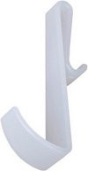 XIMAX Kleiderhaken aus Kunststoff, transparent, B/T/H: 15,5 x 8,0 x 4,0 cm - Bild 1