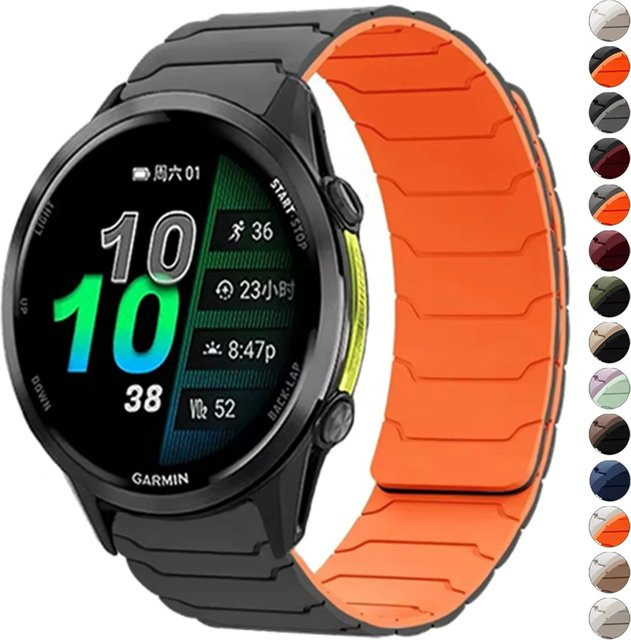 XCL Uhrenarmband Silikon, Magnetarmband, Schwarz, Unisex - Bild 1