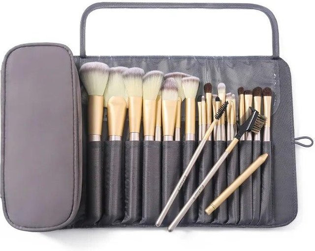 XYNN Make-up-Tasche, grau, faltbar, professionell - Bild 1