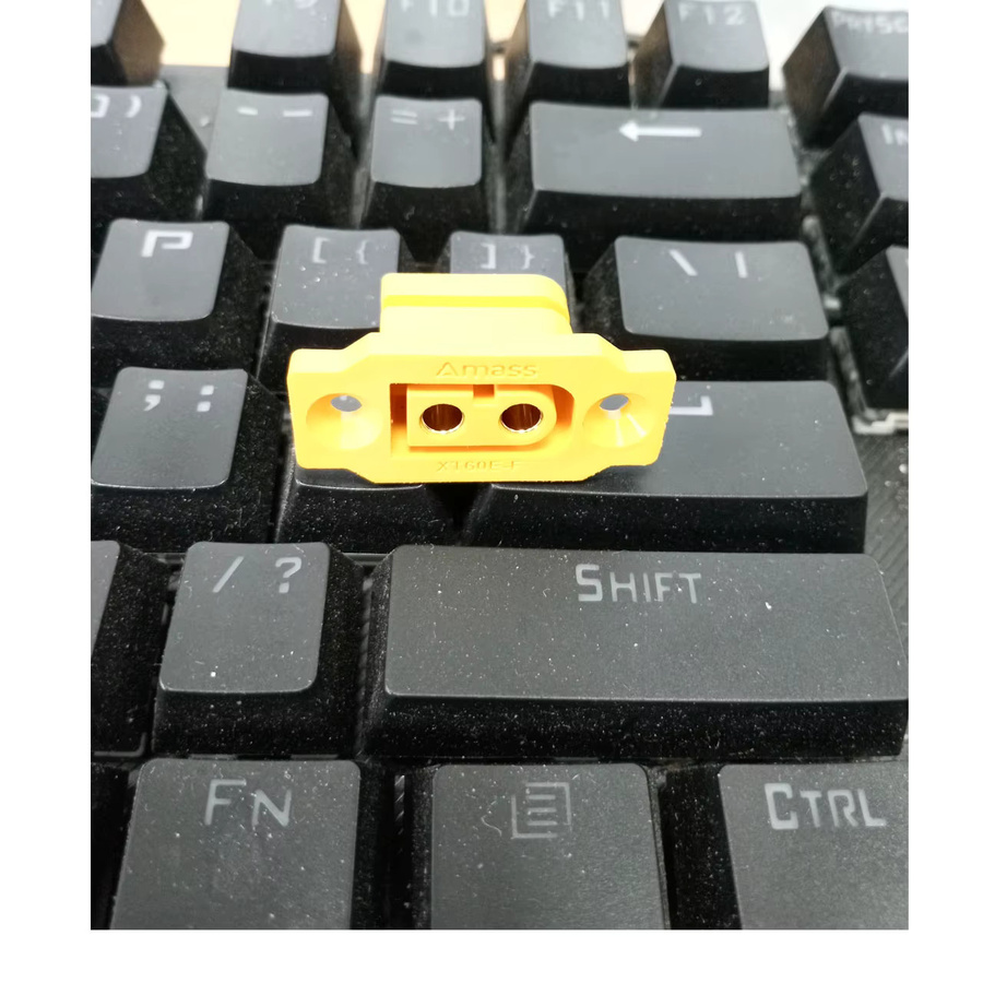 Amass XT60E-M Montierbare XT60 Stecker Set in Gelb für Racing Modelle und Multicopter, 10 Stück - Bild 3