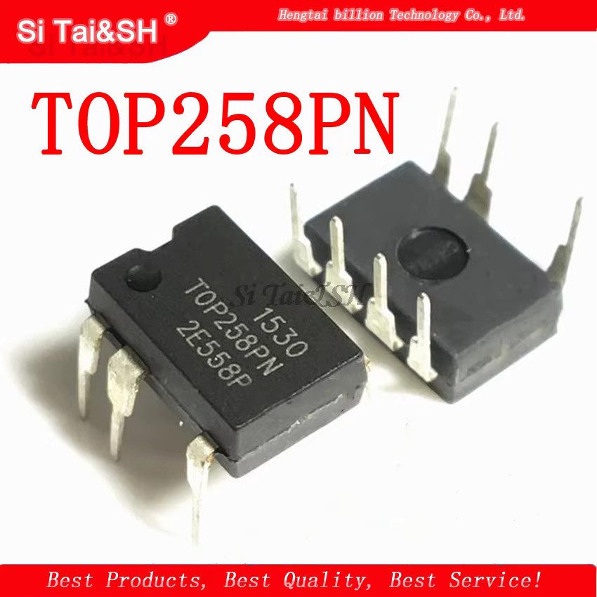 Molewei TOP258PN TOP258 DIP-7 Integrierter Offline-Umschalter mit Advanced Feature Set und Extended Power Range, 5er-Set, Schwarz - Bild 2
