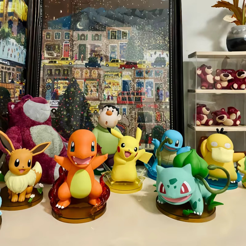 Bandai Pokémon Squirtle, Pikachu, Charmander, Eevee, Sammlerfigur - Bild 1