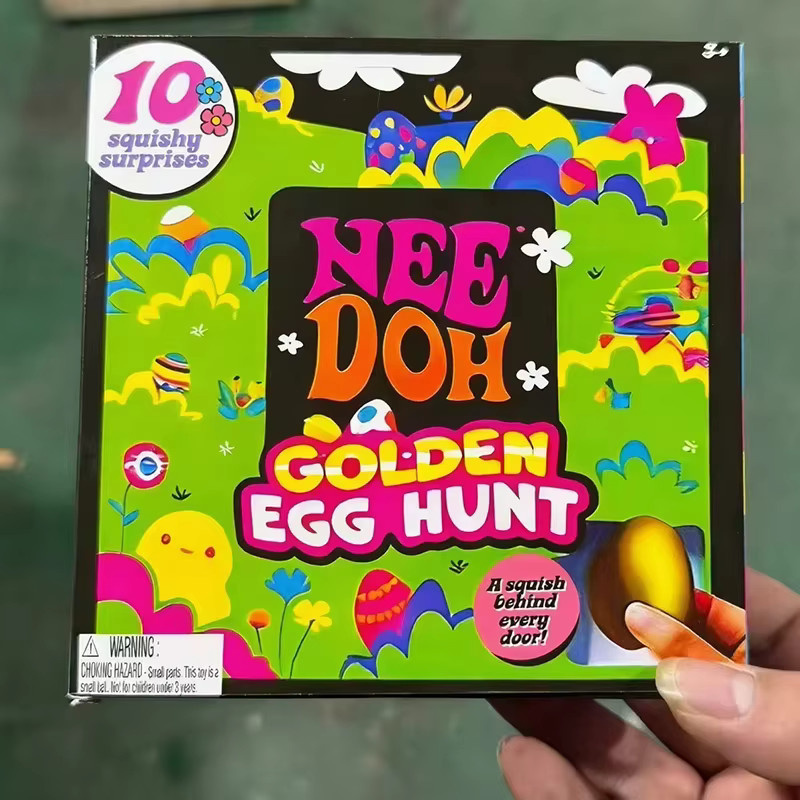 NeeDoh Goldenes Ei Schatzsuche Überraschungsbox in Gold und Multicolour für Kinder - Bild 2