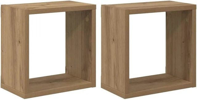 vidaXL Wandregal aus Holzwerkstoff in Artisan-Eiche, Farbe Braun, B/T/H: 87,5 x 26,0 x 26,0 cm - Bild 1