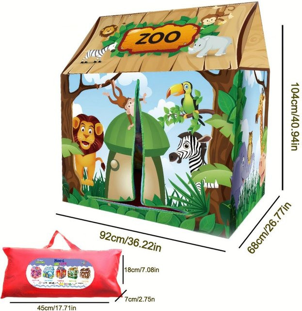 Fashnics Kinder-Spielhaus Zelt, Indoor, Outdoor, ab 3 Jahre - Bild 1