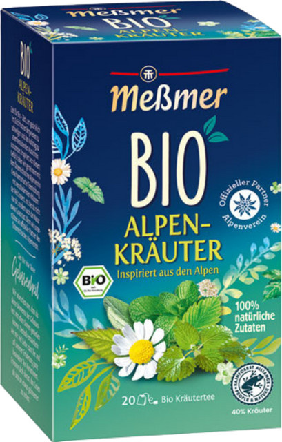 Meßmer Alpenkräuter, Kräutertee, Teebeutel, 40g - Bild 1