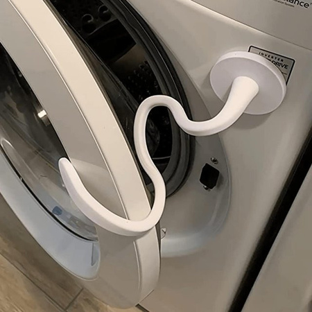 NATAWA Magnetischer Waschmaschinentür-Stützstabilisator für Frontlader in Schwarz oder Weiß