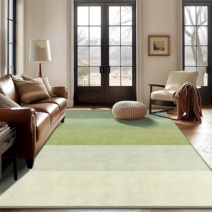 VIKAMA Teppich in Grün, modern und rechteckig für Wohnzimmer, Schlafzimmer oder Arbeitszimmer, Breite: 120 cm, Tiefe: 80 cm - Bild 2