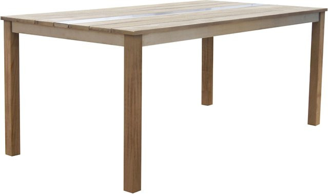 OUTFLEXX Esstisch aus Teak in Braun, B/T/H: 150 x 95 x 75 cm - Bild 1