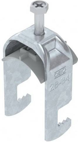 OBO Bettermann Bügelschelle 1187626 aus Kunststoff in Silber - Bild 1