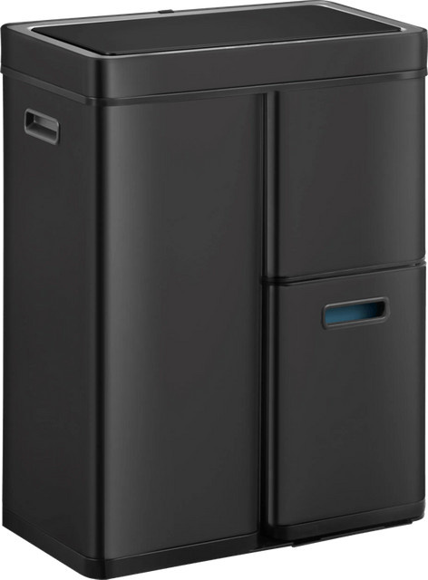 EKO Mirage Plus Sensor Mülleimer Set in Matt Schwarz mit 30 Liter und 2 x 15 Liter Volumen - Bild 1