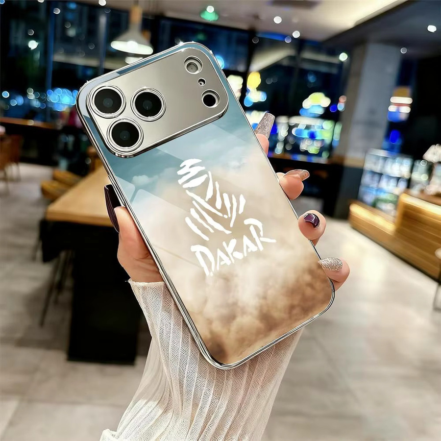 D-Dakar Stoßfeste Handyhülle mit galvanisiertem Metall-Stoßfänger für iPhone 17 16 15 14 13 12 Pro Max Plus - Bild 2