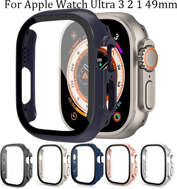 Apple Uhrenzubehör, Schutzhülle mit Displayschutzfolie, Roségold, Kunststoff, 49 mm, Unisex - Bild 1