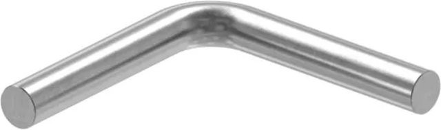 FeNau Rundstahlbügel aus Stahl in Silber, Ø 12 mm, 90 Grad gebogen, ohne Gewinde zum Anschweißen, B/H: 7,5 x 7,5 cm - Bild 1