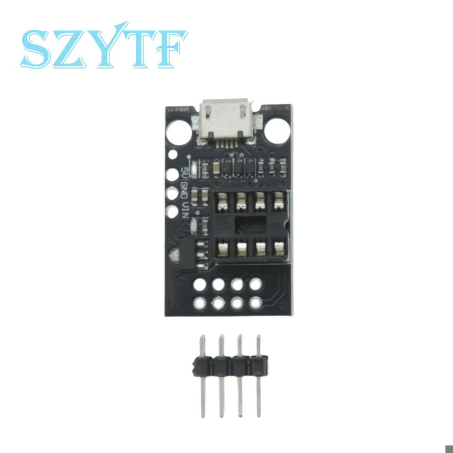SZYTF ATtiny85 Digispark Kickstarter Micro USB Development Board Modul für Arduino IIC I2C TWI SPI Low Power Mikrocontroller in Schwarz - Bild 2