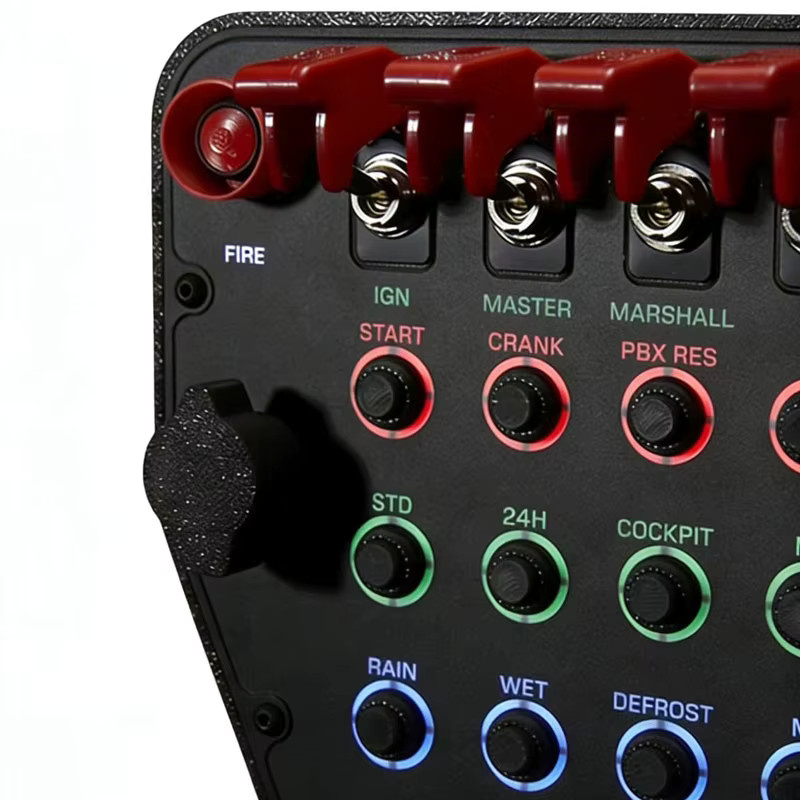 DUTRIEUX Multifunktionale RGB Tasten-Steuerbox für PC-Simulator-Rennzentralen in Schwarz und Multicolour - Bild 5