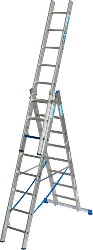 Krause Vielzweckleiter STABILO + S in Silber und Blau aus Aluminium mit 8 Stufen - Bild 1