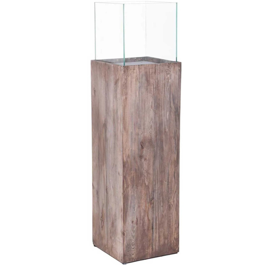 Vivanno Windlichtsäule Candela in Umbraantik, Farbe: Braun, B/T/H: 27 x 27 x 100 cm - Bild 2