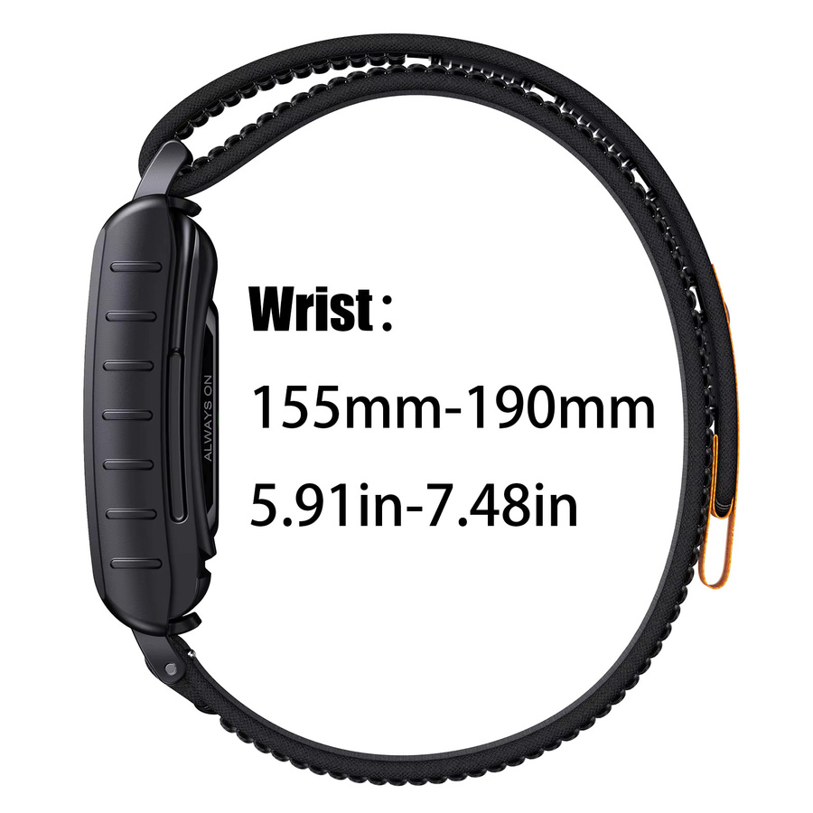 Uhrenarmband Whoop 4.0, Nylon, Schwarz - Bild 2