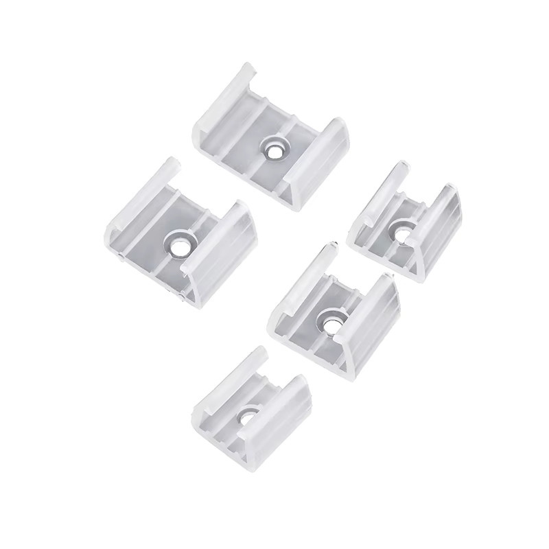 20 Stück LED-Streifen-Fix-Clips aus Kunststoff in Transparent zur Befestigung von 2835 Neonlicht und COB-Streifen, kompatibel mit 10 mm, 12 mm, 14 mm, 17 mm und 20 mm Breite - Bild 2