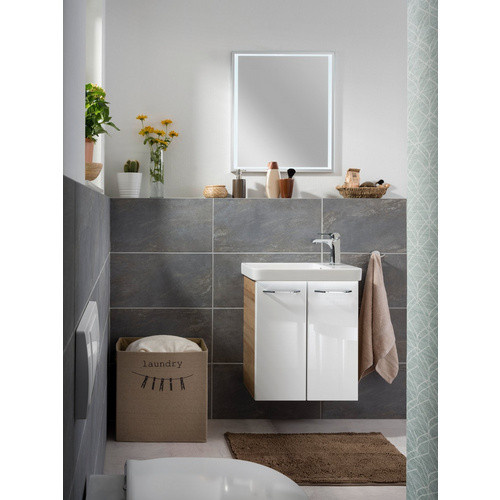 Fackelmann Wäschebox in Leinenoptik, Farbe: beige, B/H/T: 45 x 45 x 25 cm - Bild 3