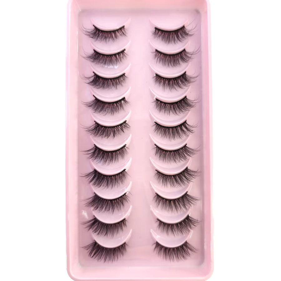 HBZGTLAD Falsche Wimpern, 10 Paar, Wispy 3D-Faux-Nerzwimpern, Unisex - Bild 2
