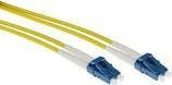 ACT Singlemode OS2 Duplex Armored Fiber Patch Kabel mit LC/LC Steckern, Gelb, 50 m - Bild 1