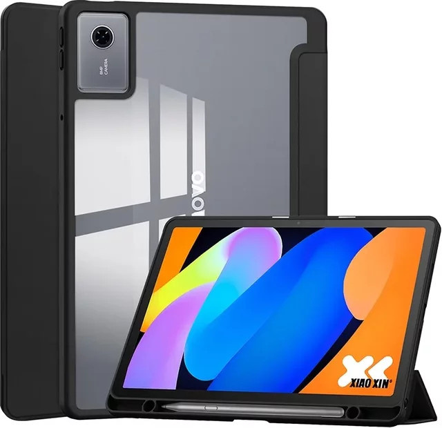 HD Acryl Smart Case für Lenovo Tab M11 Xiaoxin Pad 11 2025 TB335FC und Idea Tab TB336 mit Stifthalter und Rückseitenabdeckung in Transparent, Blau oder Schwarz - Bild 1