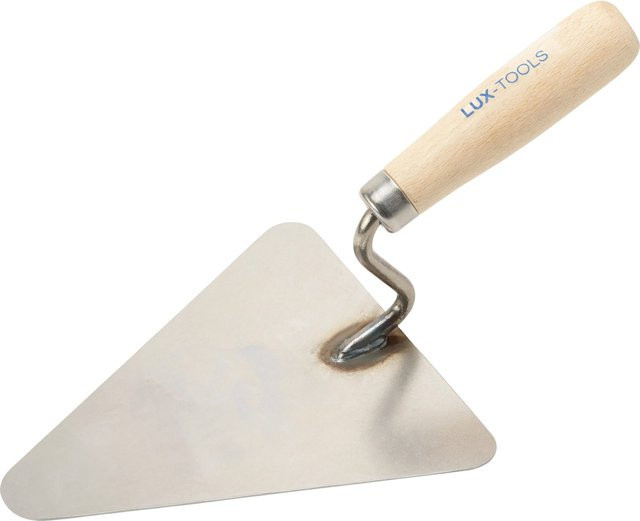 LUX-TOOLS Dreieckskelle Classic aus Carbonstahl, Silber, Breite: 180 mm - Bild 1