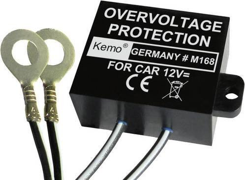 Kemo M168 Überspannungsschutz mit Ösen in Schwarz 12V - Bild 1