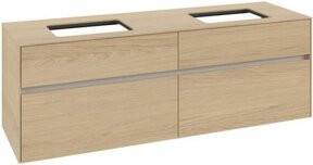 V&B Waschtischunterschrank Collaro für 2 Waschbecken in Nordic Oak, B: 160 cm, T: 54,8 cm, H: 50 cm - Bild 1