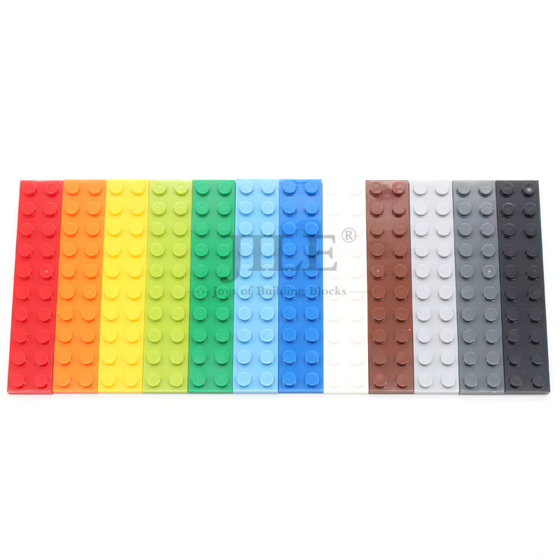 jile Moc-Platte 2x10, Bausteine, 20-teiliges Set, Gelb, Bunt / Mehrfarbig - Bild 2